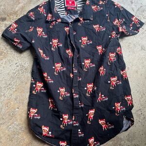 Black Christmas Print kids Shirt